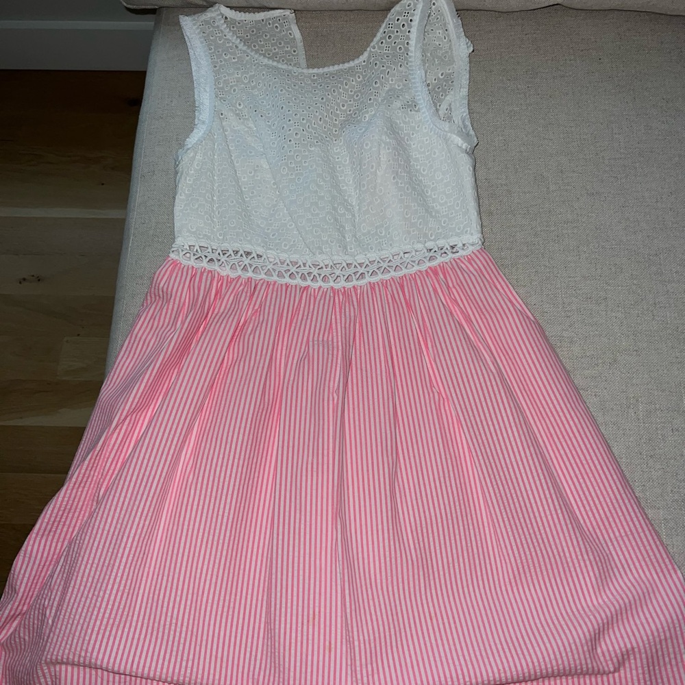 Lilly Pulitzer Alivia Sleeveless Mini Dress in Havana Pink Seersucker